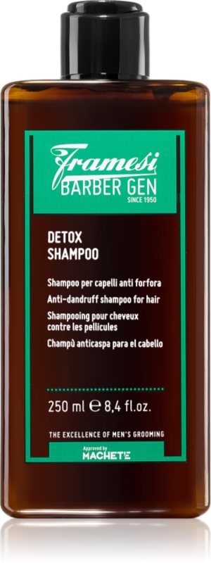 Framesi Barber Gen Detox șampon detoxifiant pentru curățare anti matreata 250 ml