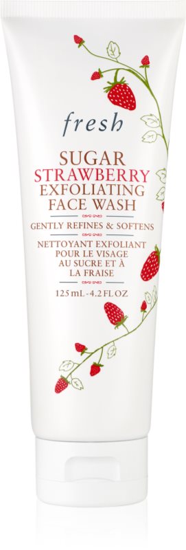 fresh Sugar Strawberry Face Wash gel exfoliant de curatare 125 ml