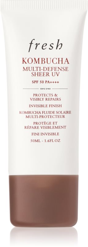 fresh Kombucha Multi-Defense Sheer UV fluid protector pentru combaterea petelor negre. SPF 50 50 ml