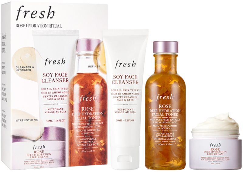 fresh Rose Hydration Ritual set pentru îngrijirea pielii