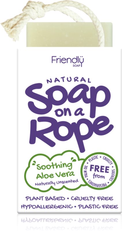Friendly Soap Soap on a Rope Aloe Vera săpun natural pe șnur 95 g