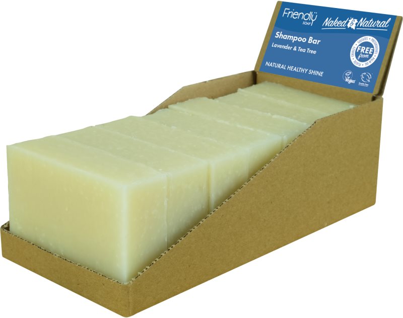 Friendly Soap Natural Shampoo Bar Lavender and Tea Tree săpun natural pentru păr 7x95 g