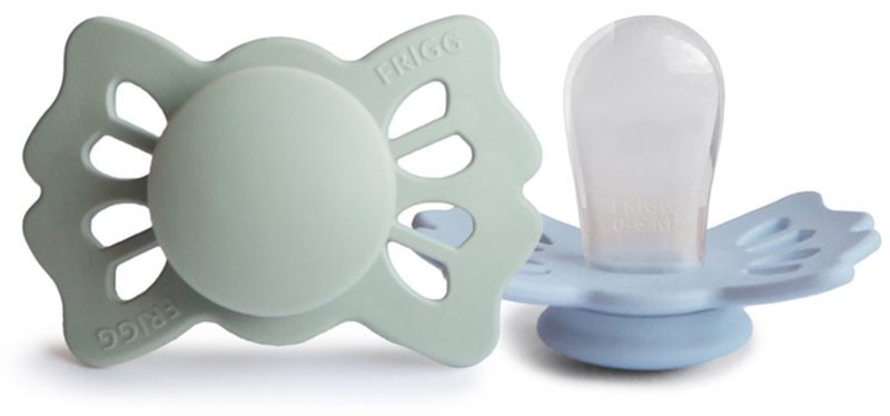 FRIGG Lucky Size 1:0-6 months suzetă Sage/Powder Blue 2 buc