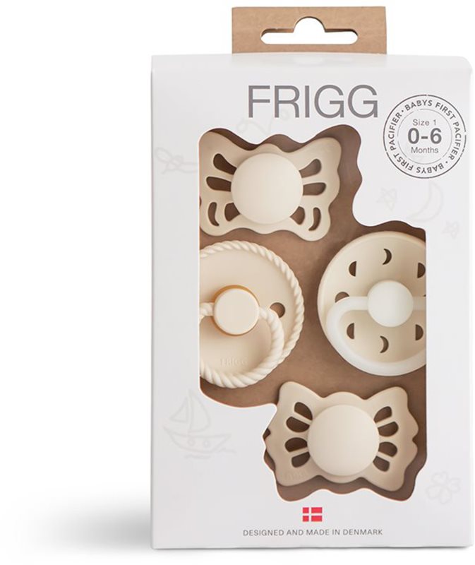 FRIGG Baby's First Pacifier Moonlight Sailing suzetă Cream