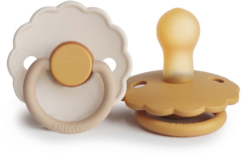 FRIGG Daisy Size 1:0-6 months suzetă Chamomile/Honey gold 2 buc