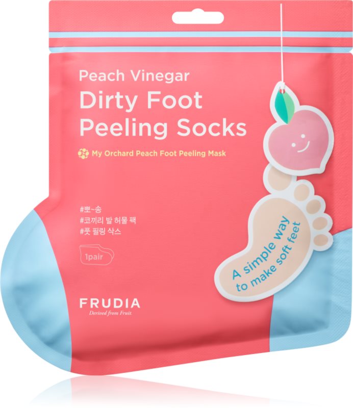 Frudia My Orchard Peach masca pentru exfoliere pentru pielea crapata a calcaielor 40 g