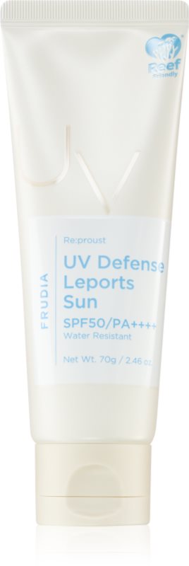 Frudia Re:proust UV Defense loțiune protectoare hidratantă pentru piele sensibilă SPF 50+ 70 g