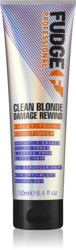 Fudge Clean Blonde Damage Rewind balsam nuanțator pentru par blond 250 ml