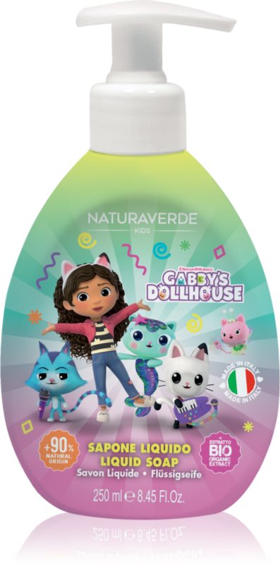 Gabby's Dollhouse Naturaverde Kids săpun lichid pentru copii 250 ml