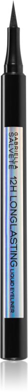 Gabriella Salvete 12H Longlasting Liquid Eyeliner tuș lichid pentru ochi, tip cariocă pentru un efect de lunga durata culoare Black 1.1 g