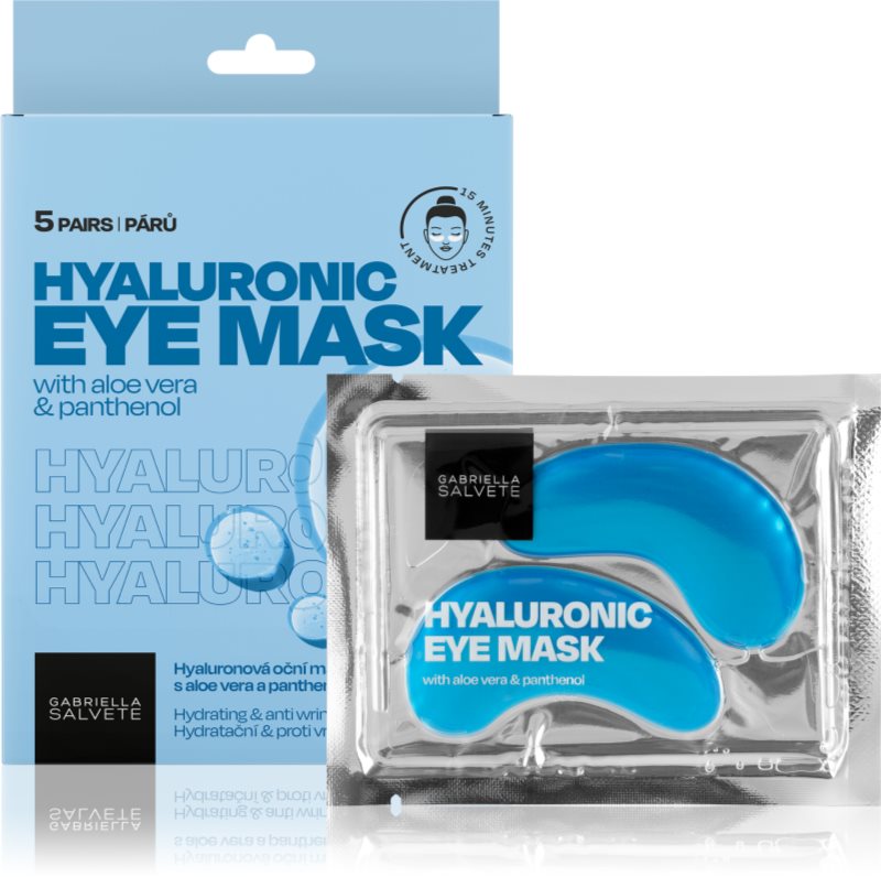 Gabriella Salvete Eye Mask Hyaluron masca pentru ochi impotriva ridurilor, cearcanelor si a foliculilor 5 buc