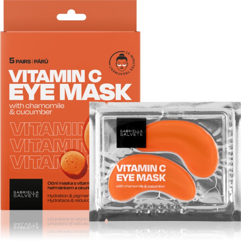 Gabriella Salvete Eye Mask Vitamin C masca pentru ochi pentru luminozitate si hidratare 5 buc