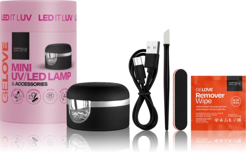 Gabriella Salvete GeLove Mini UV/LED Lamp & Accessories set pentru manichiură perfectă