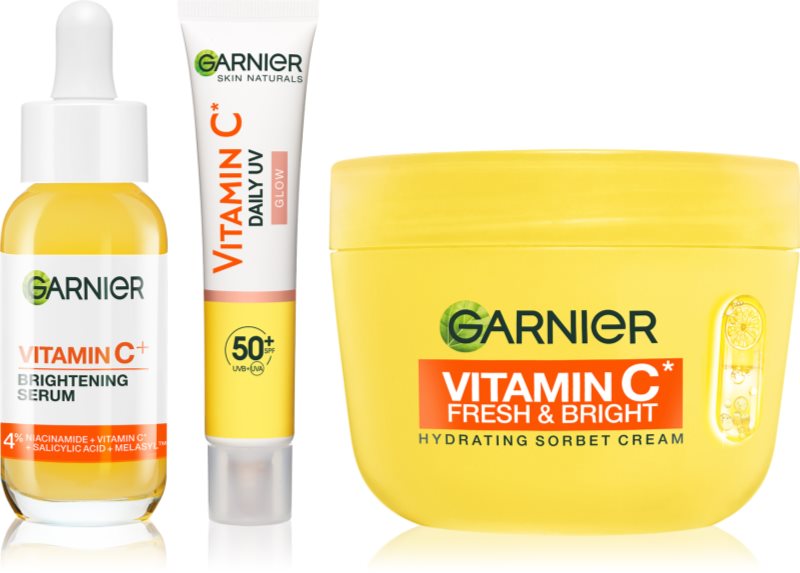 Garnier Vitamin C set pentru luminozitate si hidratare