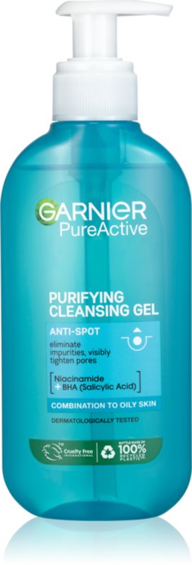 Garnier Pure gel de curățare pentru ten acneic
