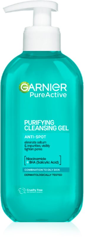 Garnier Pure gel de curățare pentru ten acneic
