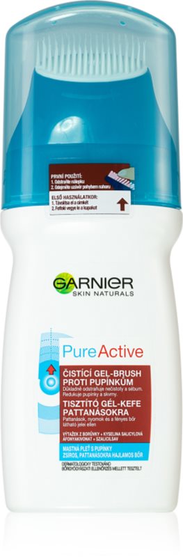 Garnier Pure Active gel de curățare cu pensula 150 ml