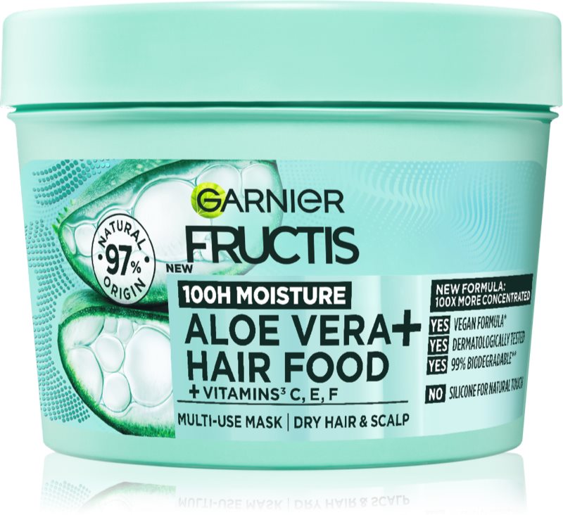 Garnier Fructis Aloe Vera Hair Food Masca hidratanta par cu aloe vera 390 ml
