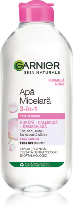 Garnier Skin Naturals apa cu particule micele pentru piele sensibilă