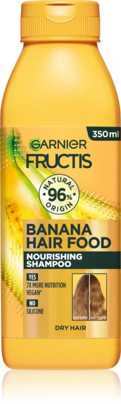 Garnier Fructis Banana Hair Food sampon hranitor pentru par uscat 350 ml