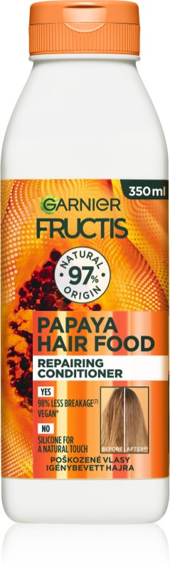 Garnier Fructis Papaya Hair Food balsam regenerator pentru par deteriorat 350 ml