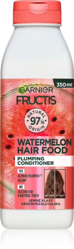 Garnier Fructis Watermelon Hair Food balsam pentru păr fin cu efect de volum 350 ml