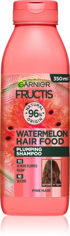 Garnier Fructis Watermelon Hair Food Sampon pentru par fin, moale 350 ml