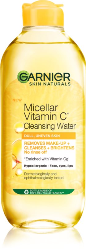 Garnier Vitamin C Apa micela cu efect de curatare si indepartare a machiajului 400 ml