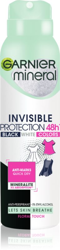 Garnier Mineral Black White Color spray anti-perspirant 150 ml