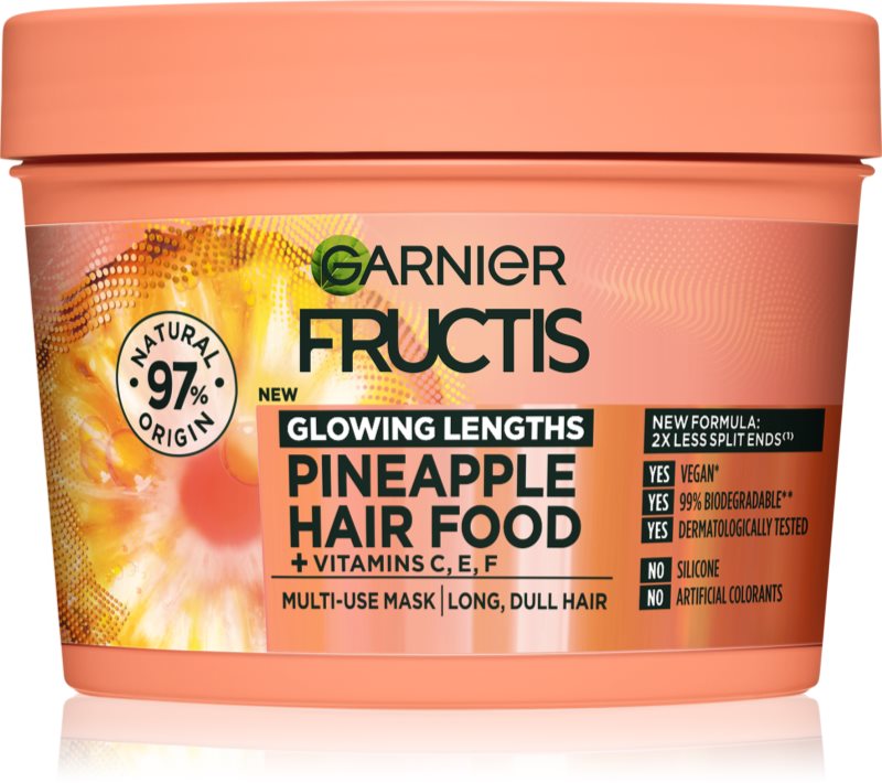 Garnier Fructis Pineapple Hair Food masca revitalizanta pentru păr lung 390 ml