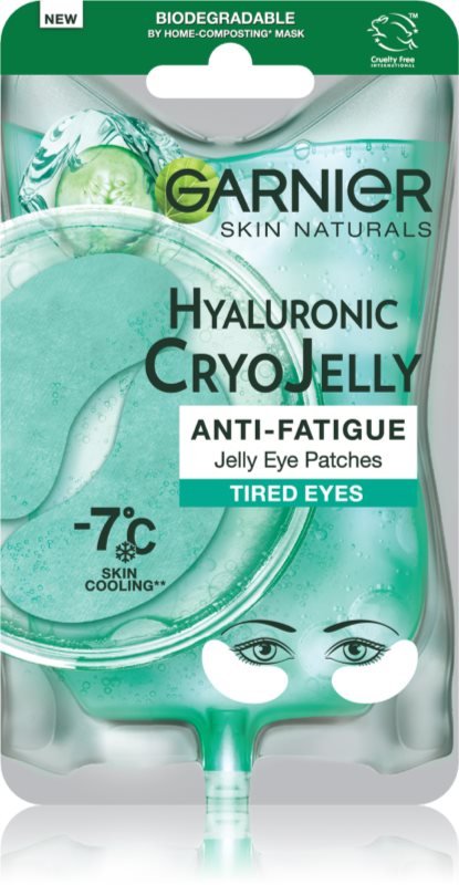 Garnier Textil Masks Cryo Jelly mască pentru zona ochilor cu efect racoritor 5 g