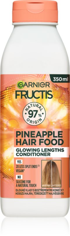 Garnier Fructis Pineapple Hair Food balsam pentru stralucire pentru păr lung 350 ml