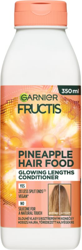 Garnier Fructis Pineapple Hair Food balsam pentru stralucire pentru păr lung 350 ml