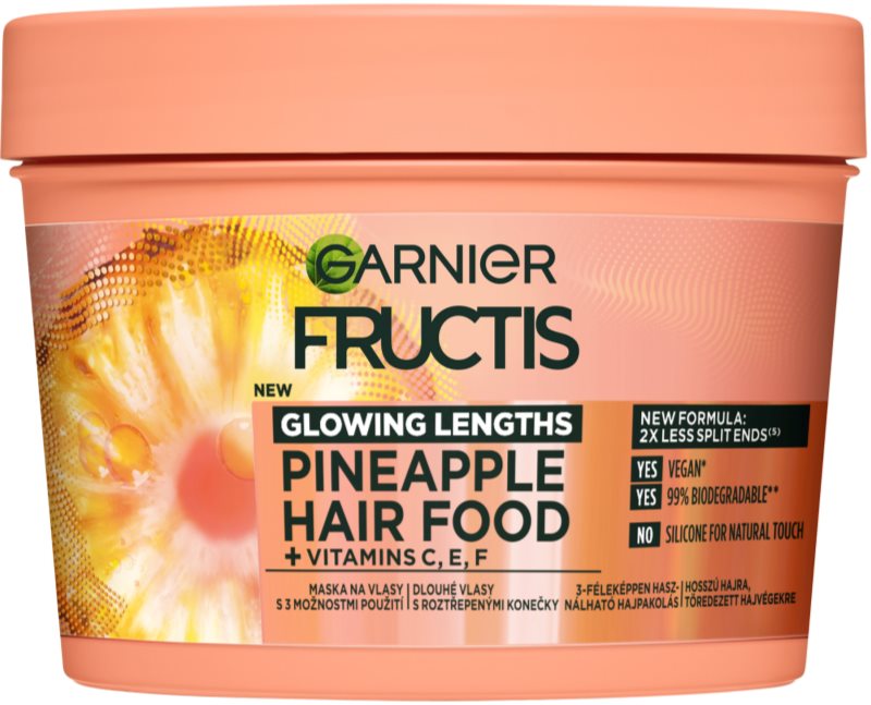 Garnier Fructis Pineapple Hair Food Masca de par pentru varfuri despicate 400 ml