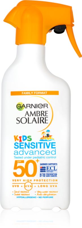 Garnier Ambre Solaire Sensitive Advanced spray protector pentru copii SPF 50+ 270 ml