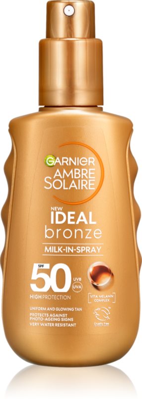 Garnier Ambre Solaire Ideal Bronze lotiune protectoare pentru plaja pentru corp SPF 50 150 ml