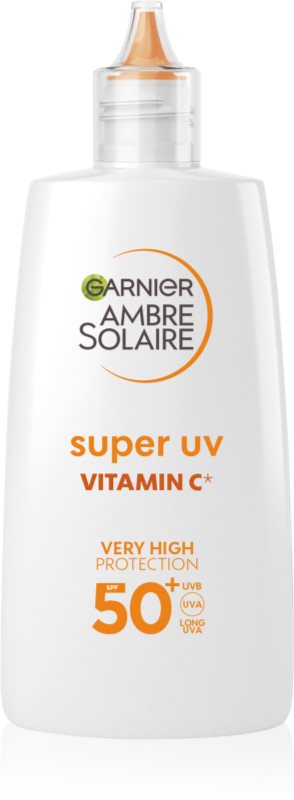 Garnier Ambre Solaire Super UV Vitamin C fluid protecție impotriva petelor intunecate SPF 50+ 40 ml