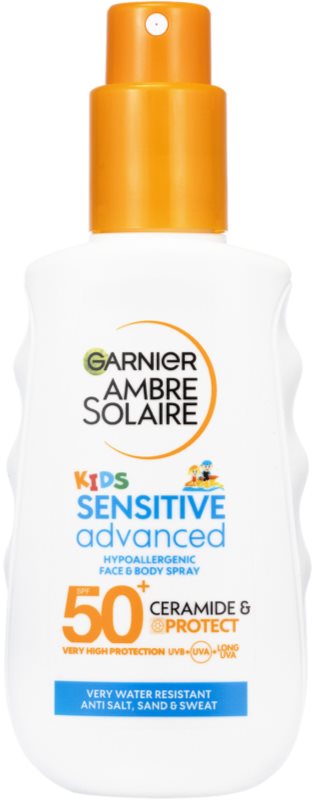Garnier Ambre Solaire Advanced Sensitive Kids lotiune protectoare pentru plaja SPF 50+ 150 ml