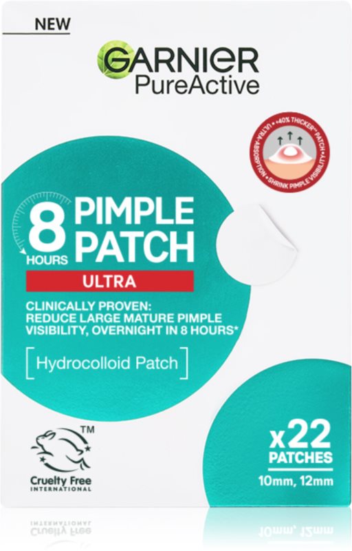 Garnier Pure Active Pimple Patch Ultra plasturi pentru piele problematică impotriva acneei 22 buc
