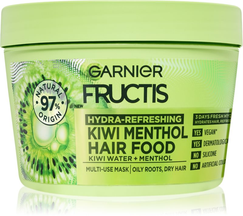 Garnier Fructis 3 in 1 mască hidratantă răcoritoare pentru păr cu parfum 390 ml