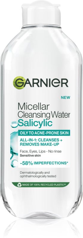 Garnier Salicylic Micellar Cleansing Water apa pentru curatare cu particule micele cu acid salicilic 400 ml
