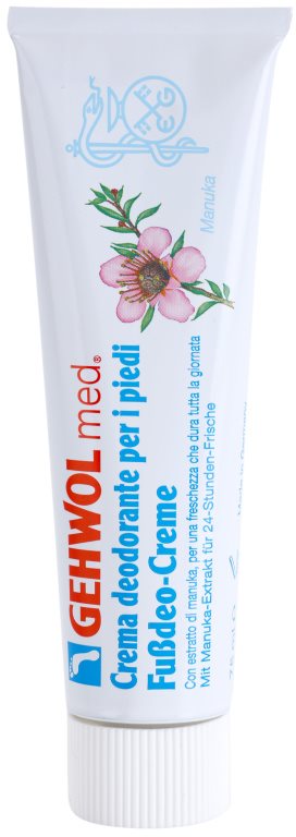Gehwol MED. deodorant crema intensiva cu protecție de lungă durată pentru picioare 75 ml
