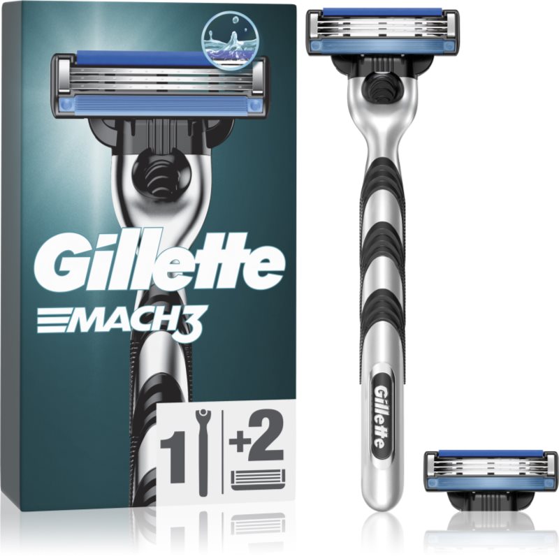 Gillette Mach3 Aparat de ras + rezervă lame 2 buc