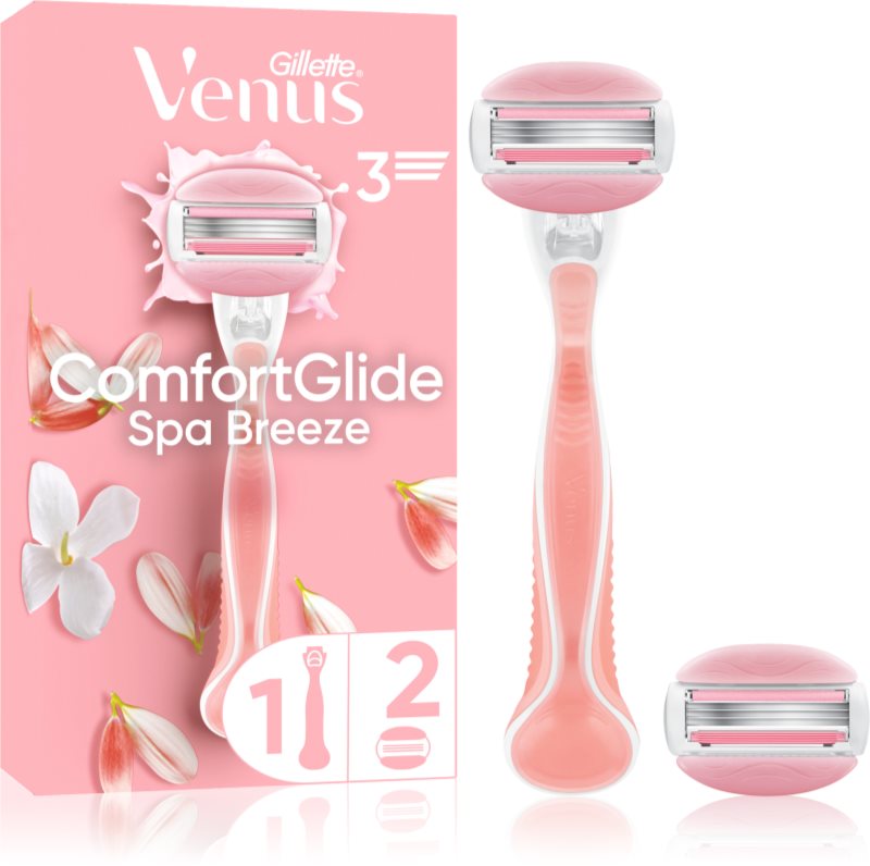 Gillette Venus ComfortGlide Spa Breeze aparat de ras + 2 capete de schimb 1 buc