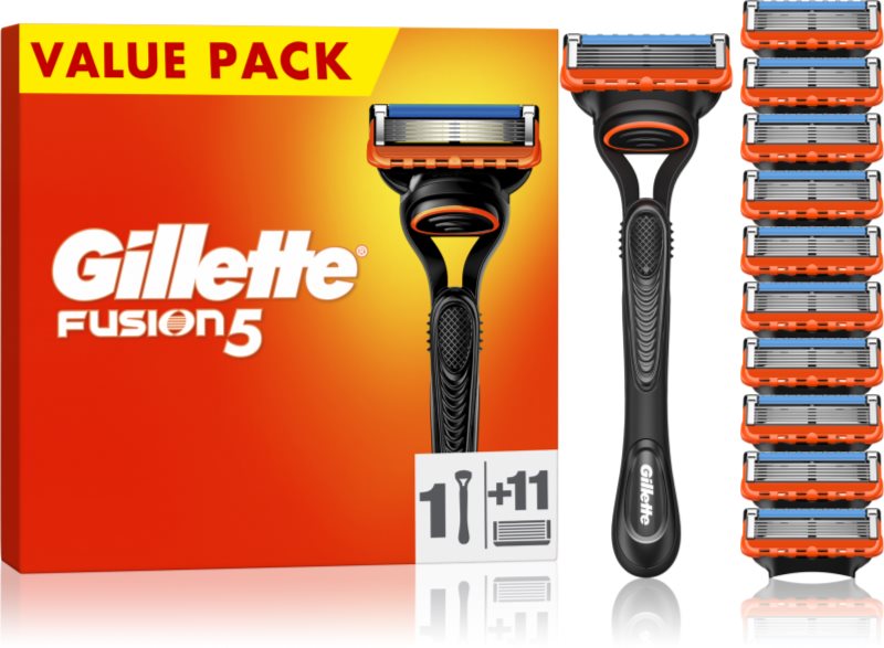 Gillette Fusion5 Aparat de ras + rezervă lame 11 buc