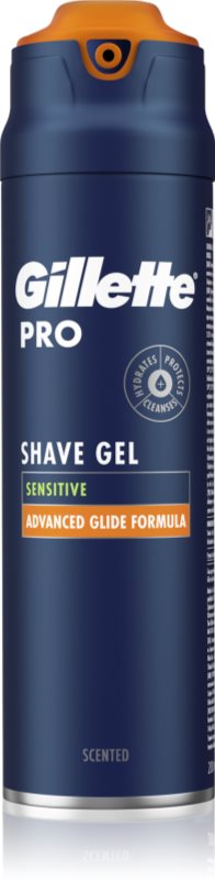 Gillette Pro Sensitive gel pentru bărbierit pentru bărbați 200 ml