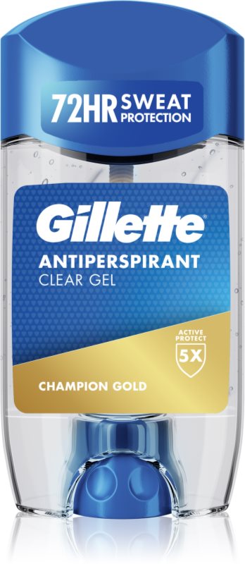 Gillette Champion Gold Antiperspirant Clear Gel gel antiperspirant pentru barbati 70 ml