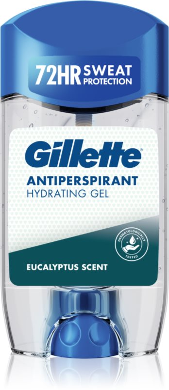 Gillette Antiperspirant Hydrating Gel Eucalyptus Scent gel antiperspirant cu efect de hidratare pentru bărbați 70 ml