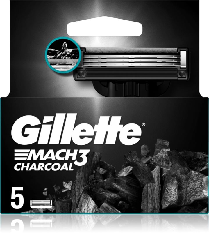 Gillette Mach3 Charcoal rezerva Lama