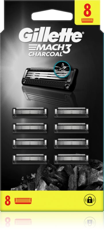 Gillette Mach3 Charcoal rezerva Lama